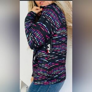 FILA | Rainbow 1/4 Zip Long Sleeve Pullover